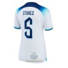 Maglia ufficiale Inghilterra John Stones 5 Casa Mondiali 2022 per Donna